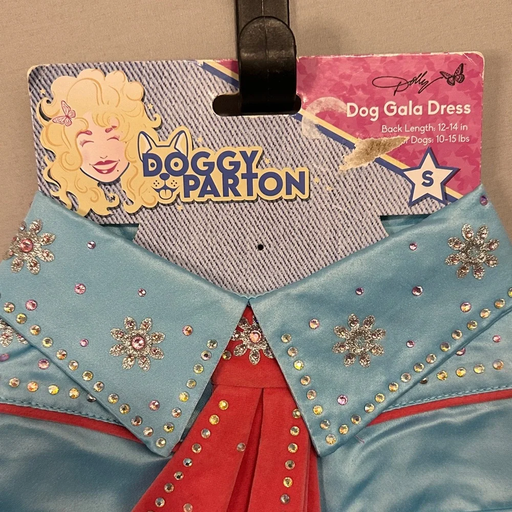 Vintage Doggy Parton Small Dog Gala Dress Costume